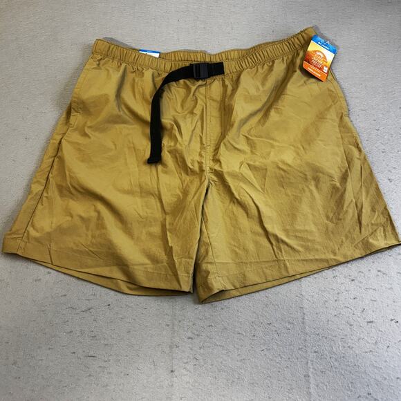 Columbia Omni Shade Shorts Mens XL Black Belt Relaxed Flatwater Run Hiking NWT - Picture 1 of 10